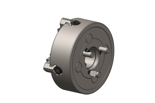 four-jaw-chuck四爪卡盘3D图纸 Solidworks设计缩略图